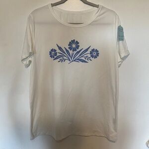 Women's Size XL CorningWare Cornflower Print T Shirt New
